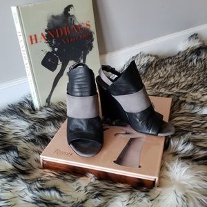 Balenciaga Glove Slingback Wedge Heel Sandals